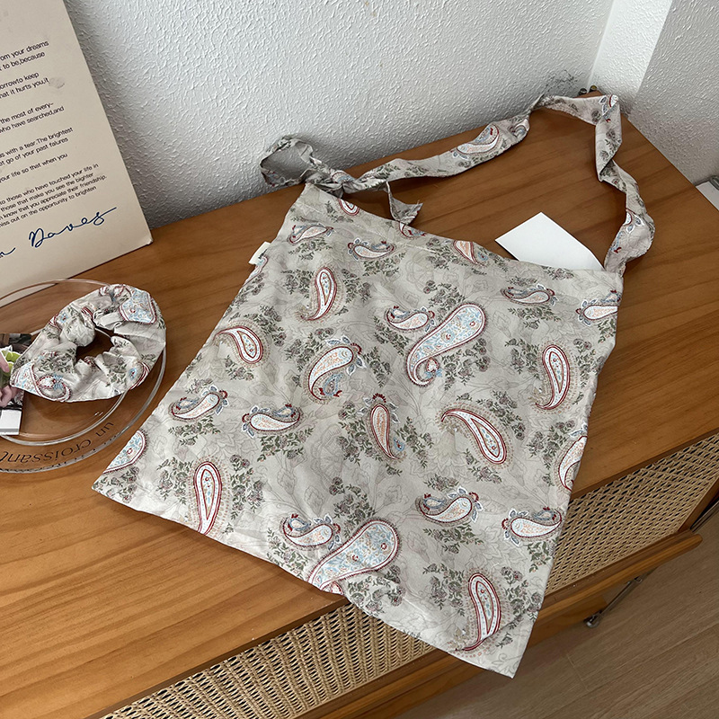 Bolsa de lona pequeña fresca y dulce impresión bolso de hombro bolso de estilo de gran capacidad bolso de hombro floral