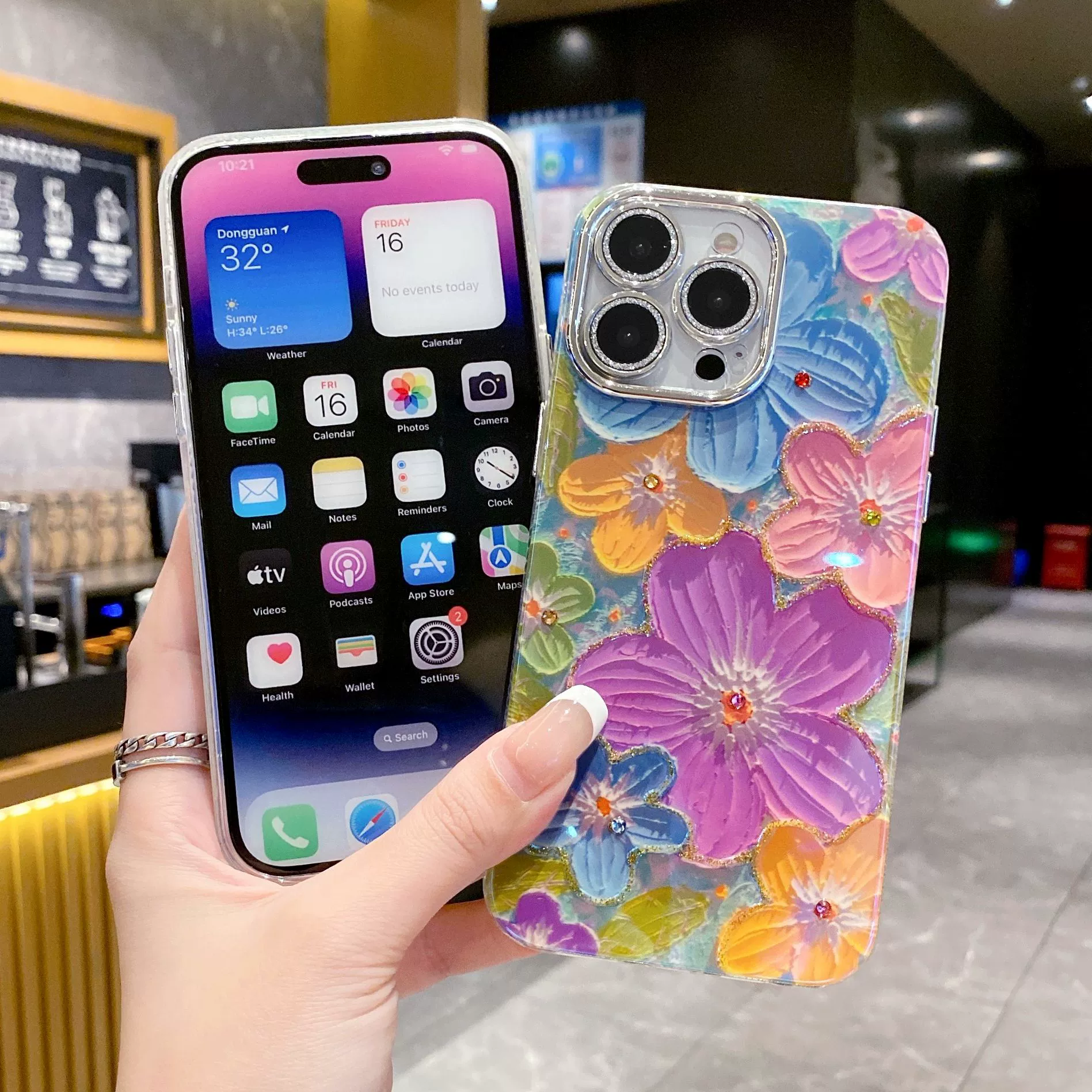 Blu-ray клей точка бурение цветы подходит для iPhone15 чехол мобильного телефона мелкие отверстия 14 все-в-одном 13 линза пленка 12 теплоотвод 16