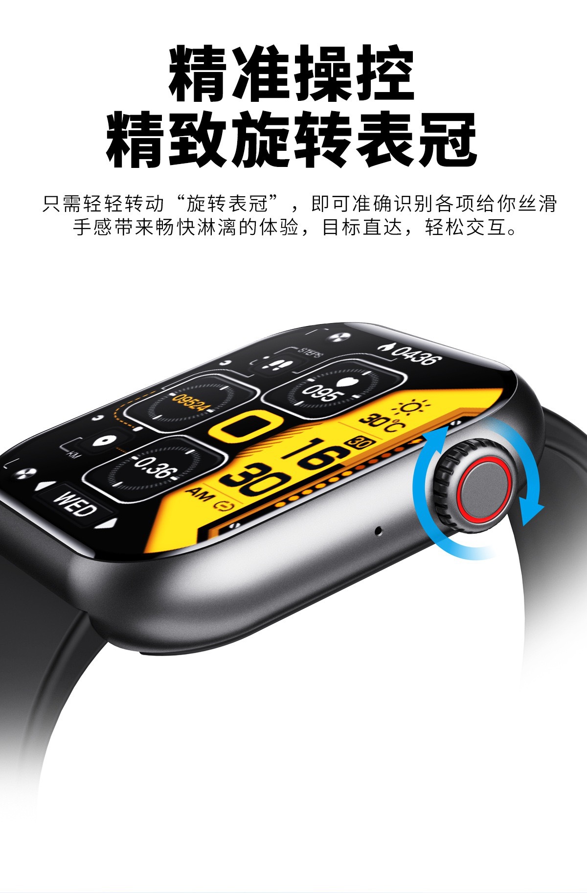 F57 Cross-border Sports Watch: 1.9-inch large screen Bluetooth call voice assistant for monitoring heart rate and blood sugar smartwatch undefined