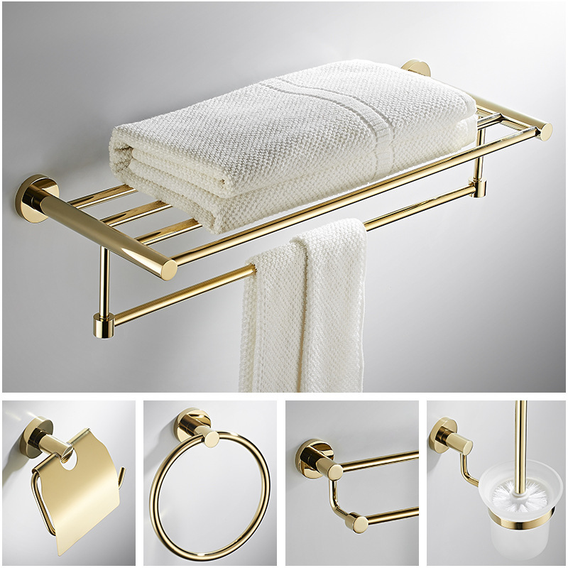 All Copper Towel Rack Golden Bathroom Pendant Bathroom Rack Toilet Bathroom Hardware Brass Hanging Rod Set All Copper Towel Rack Golden Bathroom Pendant Bathroom Rack Toilet Bathroom Hardware Brass Hanging Rod Set