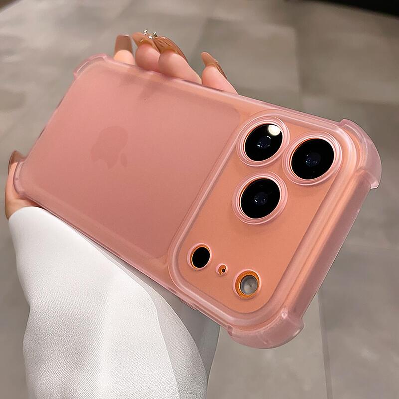 Casual and Classy Suitable for Apple 17Promax Mobile Phone Case Iphone17 New Air Airbag Anti-Fall 16Pm Ultra-Thin Lens All-Inclusive Pro Protective Case 15 Frosted 14 Niche Ip13 Case 12