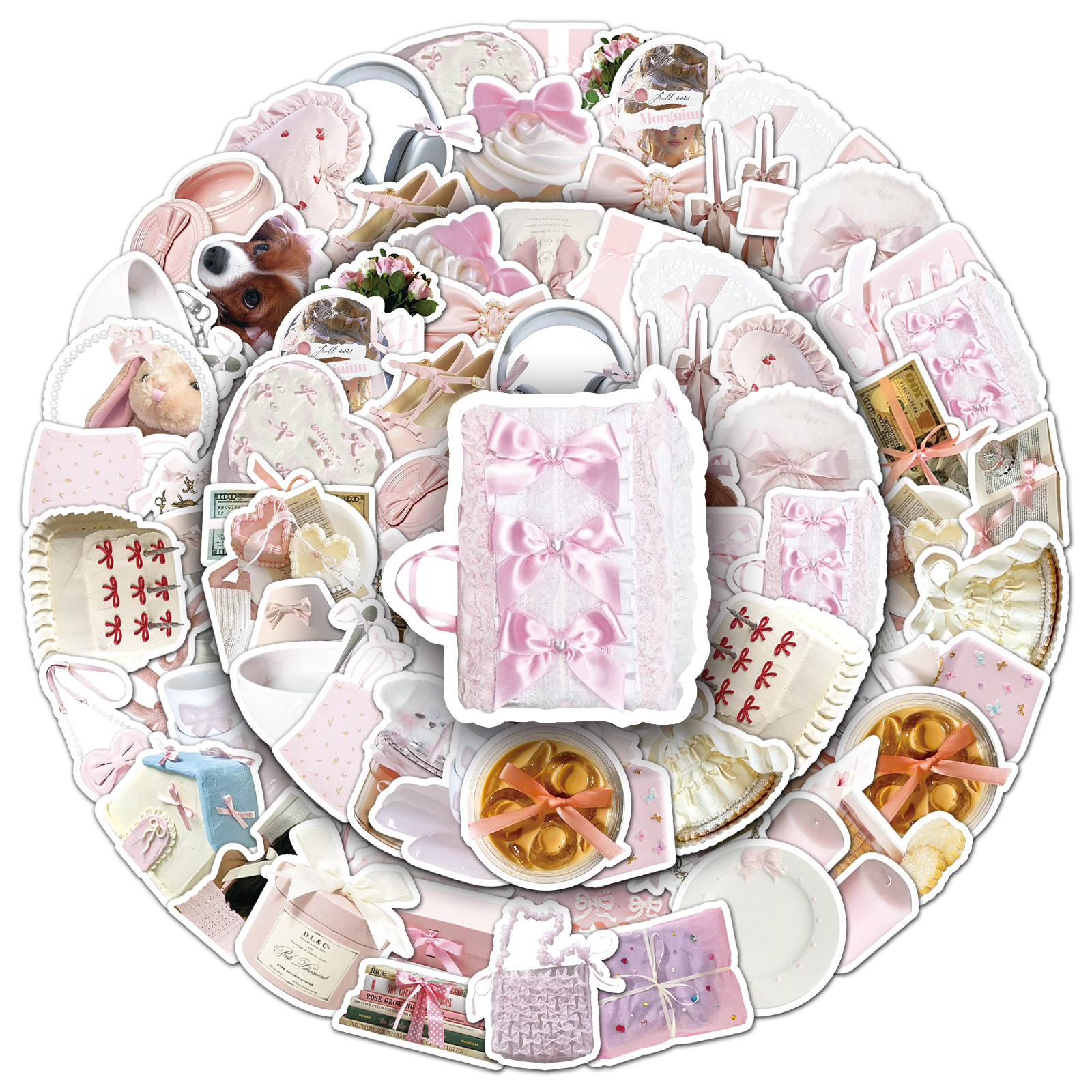 PVC self-adhesive Material 1 Set Cake School Graduation PVC Self-adhesive Princess Cute Stickers