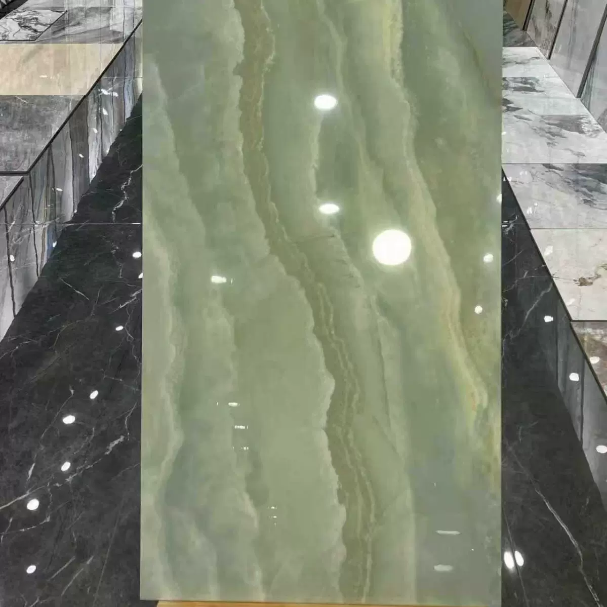 广东佛山600*1200玉石玛瑙亮面瓷砖商场客餐厅厨房阳台墙地面砖