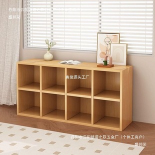 Free Combination of Grid Cabinets, Bookcases, Kindergarten School Bag Cabinets, Home Bedroom Bay Window Cabinets, Floor-Standing Student Bookshelves