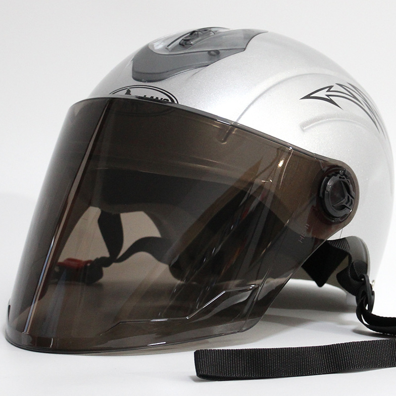 328 여름 헬멧 롱 렌즈 실버 (보호 모자)
