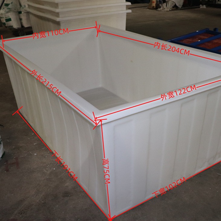 大容量塑料方形推布车塑胶桶 /印染厂用大型牛筋PE布车桶