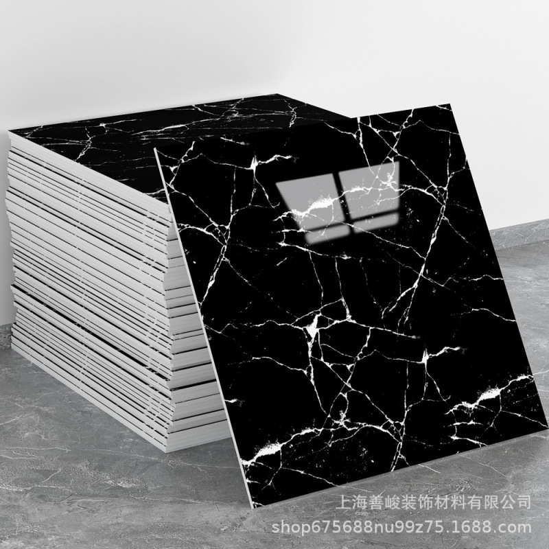 跨境出口批发30*30cm 仿瓷砖大理石纹自粘墙壁纸护墙板铝塑板贴纸|undefined