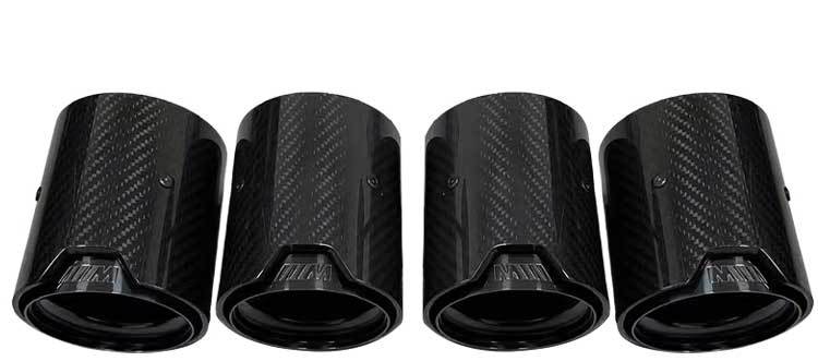 Suitable for BMW M2 M3 M4 F82 F80 exhaust tail throat modification carbon fiber M standard AK in-line tail throat