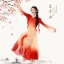 雪纺纱中国舞演出服