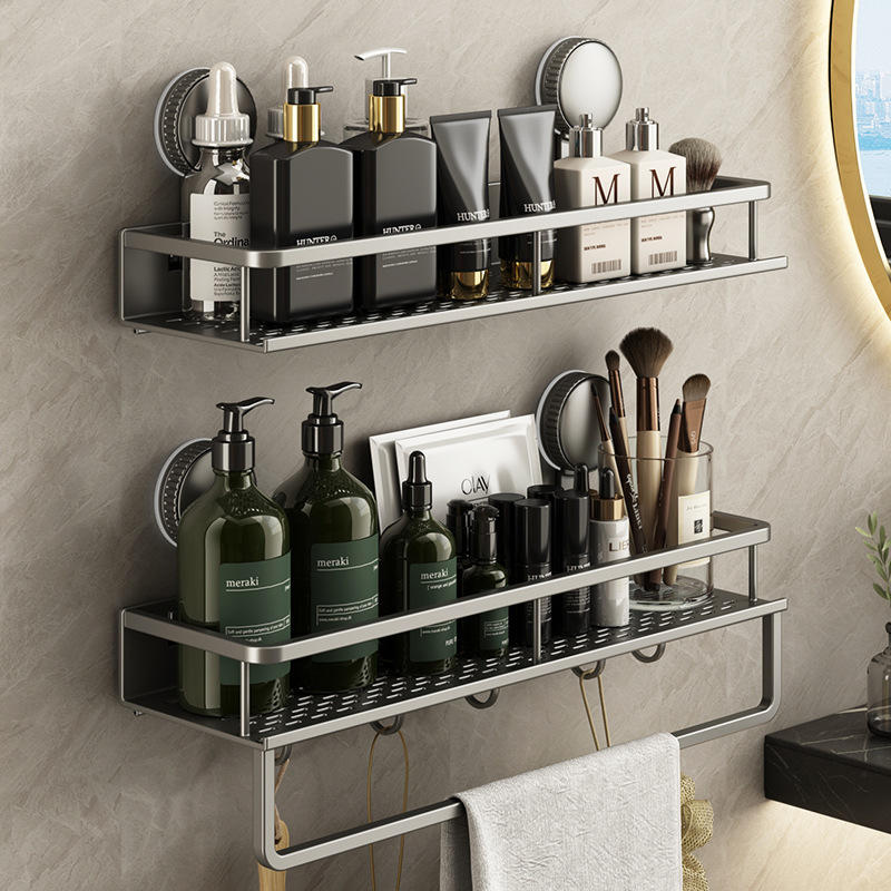 Suction Cup Storage Rack Toilet Bathroom Washstand Supplies Wall-mounted Hole-free Toilet Toilet Storage Shelf