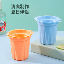 新款自制冰杯速冻神器创意DIY食品级制冰容器圆形大容量冰格模具