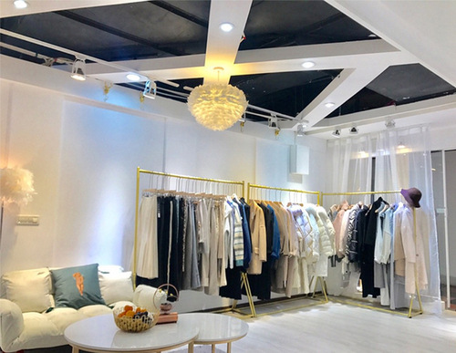 Live streaming clothing store display rack hanger gold floor-standing women's clothing store display stand children's clothing rack clothing display rack