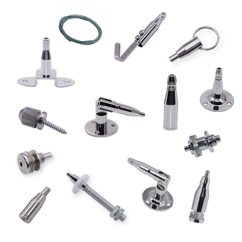 钢丝绳吊码玻璃吊码钢丝吊件广告牌吊夹吊牌固定绳钢丝挂画器