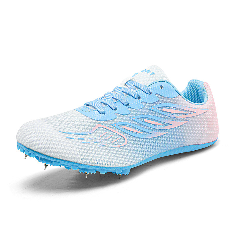 Nuevos zapatos de atletismo transfronterizos zapatos de entrenamiento juveniles hombres y mujeres atletismo fútbol correr zapatos de uñas deportivas