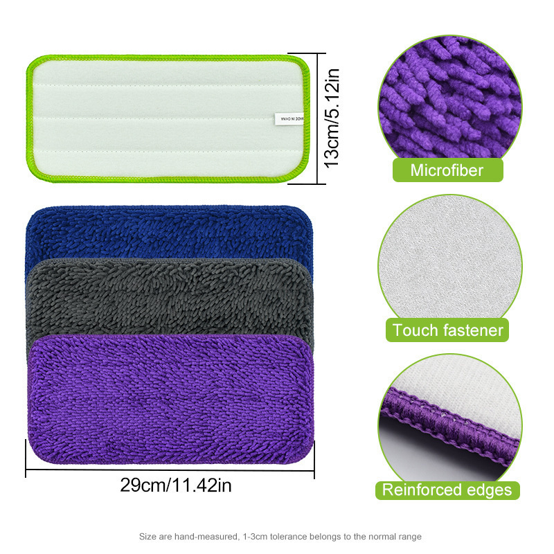 Compatible with Swiffer Wet Jet Chenille Mop Pad, Dual-Use Wet and Dry Spray Cleaning Cloth Mop Accessories Compatible with Swiffer Wet Jet Chenille Mop Pad, Dual-Use Wet and Dry Spray Cleaning Cloth Mop Accessories