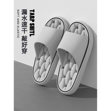 拖鞋室内浴室拖轻便防滑室内简约旅店洗澡学生百搭厚底踩屎感拖鞋