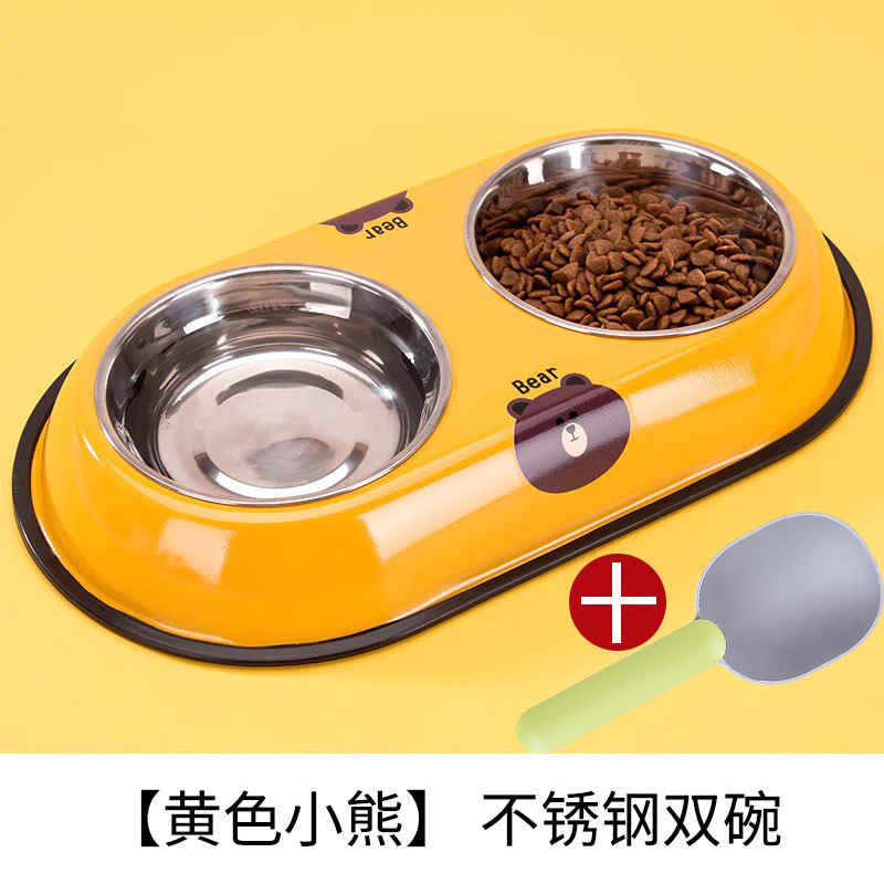 노란 곰-더블 냄비 + 음식 숟가락 [5 위안 저장]]