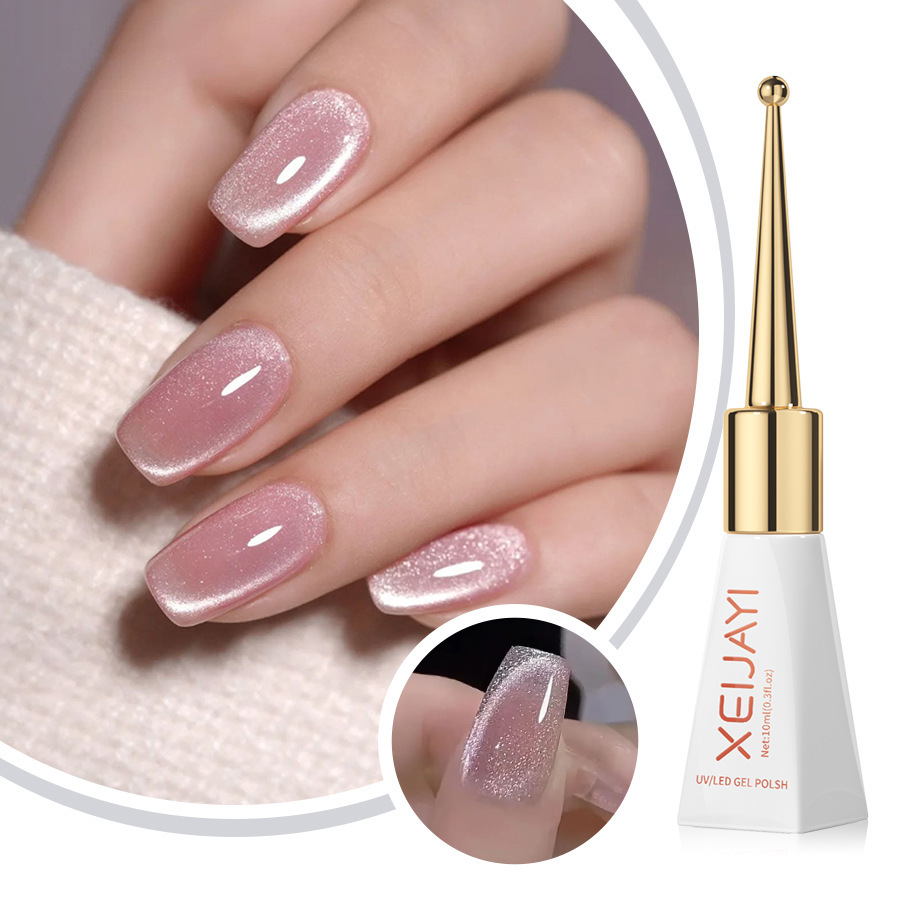 2023 nuevo otoño y el invierno de Internet celebridad popular seda desnuda cristal ojo de gato fototerapia esmalte de uñas salón de uñas