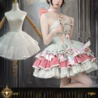 Юбка Lolita Lolita Подкладка 35 см Ежедневная безкостная мягкая пряжа min собачья короткая юбка 4 слоя мягкой пряжи