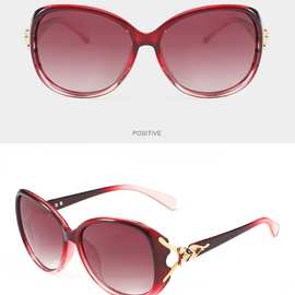 抖音直播货源狐狸头偏光太阳镜女新款8842防紫外线大框墨镜强光