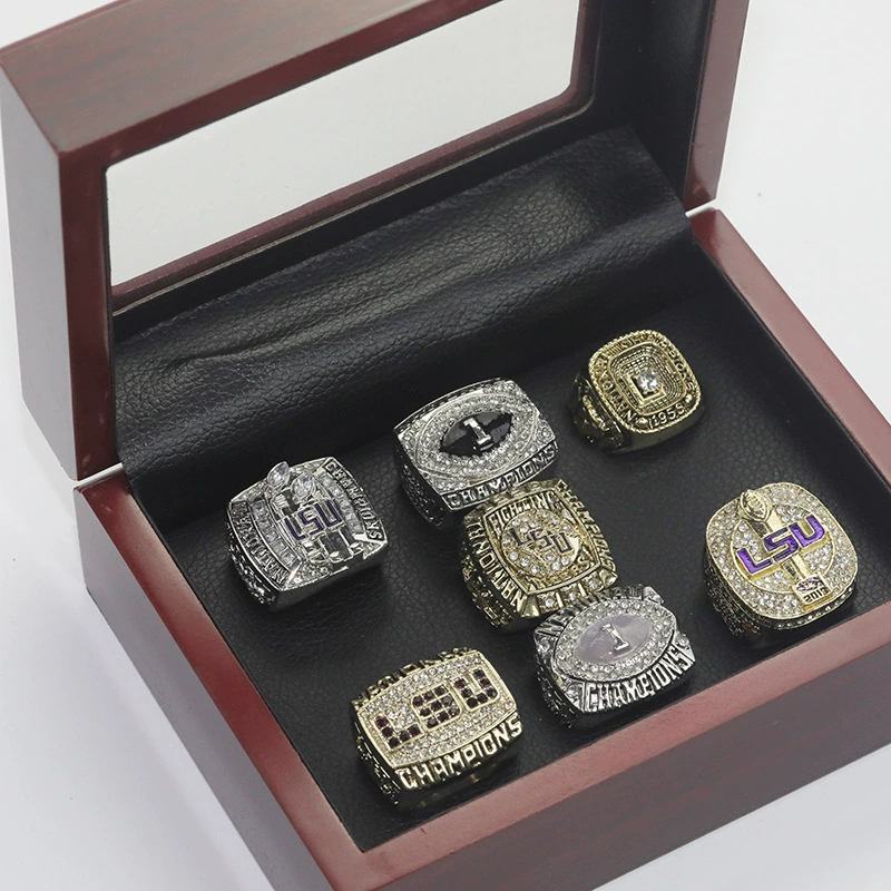 7-колечный набор Louisiana University Alliance NCAA LSU чемпионское кольцо