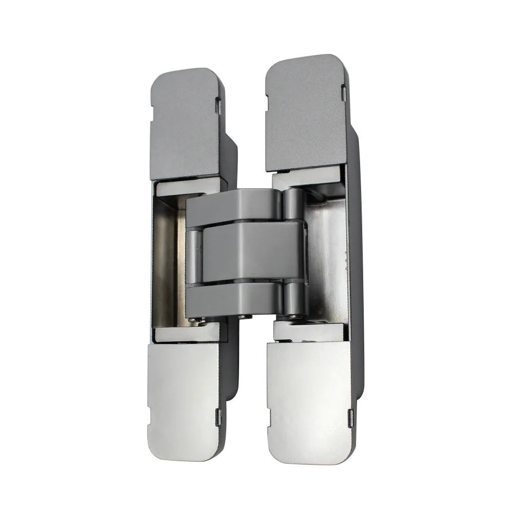 Personalizada 3D puerta invisible ajustable bisagra oscura 40KG puerta plegable oculta bisagra puerta de madera sólida bisagra especial puerta oscura