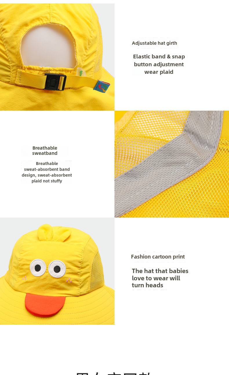 Cappello da sole per bambini, ragazzi e ragazze, protezione UV, cappello da sole estivo, cappello da sole a tesa larga, cappello da pescatore sottile e traspirante_voghion.com