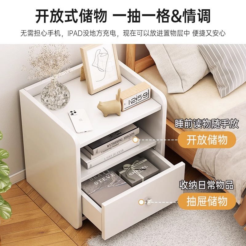 The bedside cabinet simple small bedside storage cabinet home…
