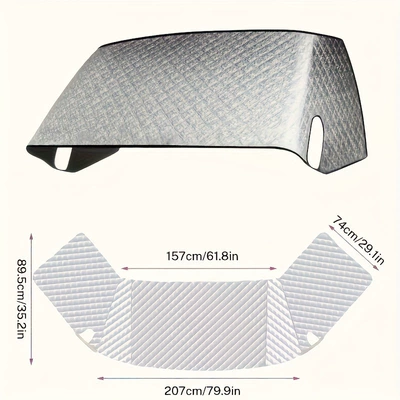 Rv Sunshade Front Cover: Car snow shield