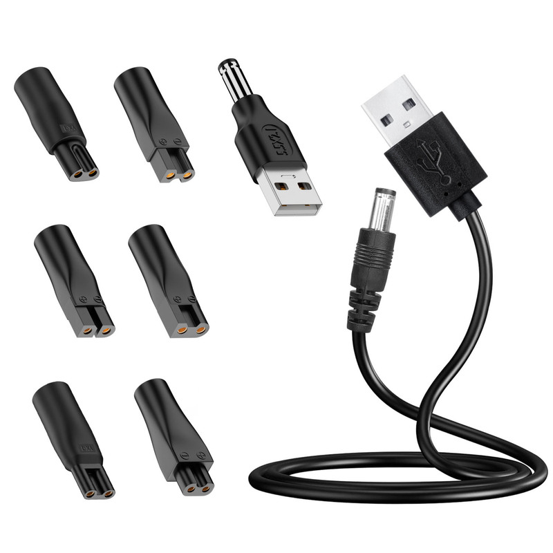 Cross-Border Eight-Figure Adapter Suitable for Hair Clipper, Razor Charging Adapter 5521 Female Base to Double-Hole Adapter Cross-Border Eight-Figure Adapter Suitable for Hair Clipper, Razor Charging Adapter 5521 Female Base to Double-Hole Adapter