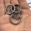 Source manufacturer Dumb black electric swimming flat ring flat roller KC gold key ring bright chromium key ring DIY accessories
