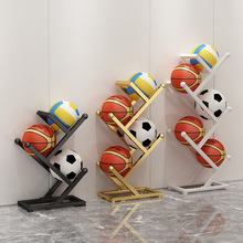 篮球收纳层架展示架体育馆足球排球整理摆放置物架学校儿童收纳淋