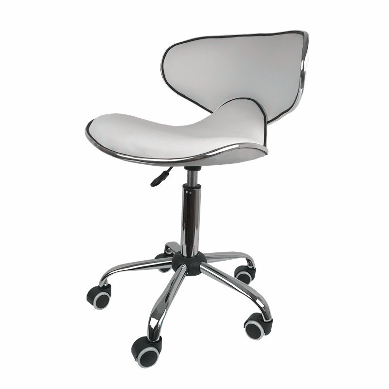 Fábrica directa silla de peluquería de belleza peluquería accesorios taburete polea de elevación de taburete redondo blanco