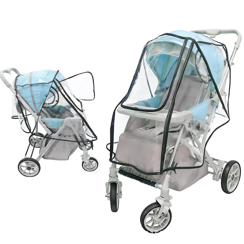 Amazon's New Baby Stroller Cover, Portable with Window, Suitable for Outdoor Strollers, Dustproof Protective Cover Amazon's New Baby Stroller Cover, Portable with Window, Suitable for Outdoor Strollers, Dustproof Protective Cover