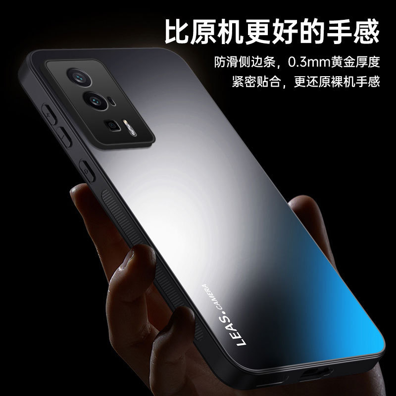 Suitable for Redmi K60 Mobile Phone Case Ag Frosted Electroplated K60Pro Acrylic Business Solid Color Anti-Fall Protective Case Suitable for Redmi K60 Mobile Phone Case Ag Frosted Electroplated K60Pro Acrylic Business Solid Color Anti-Fall Protective Case