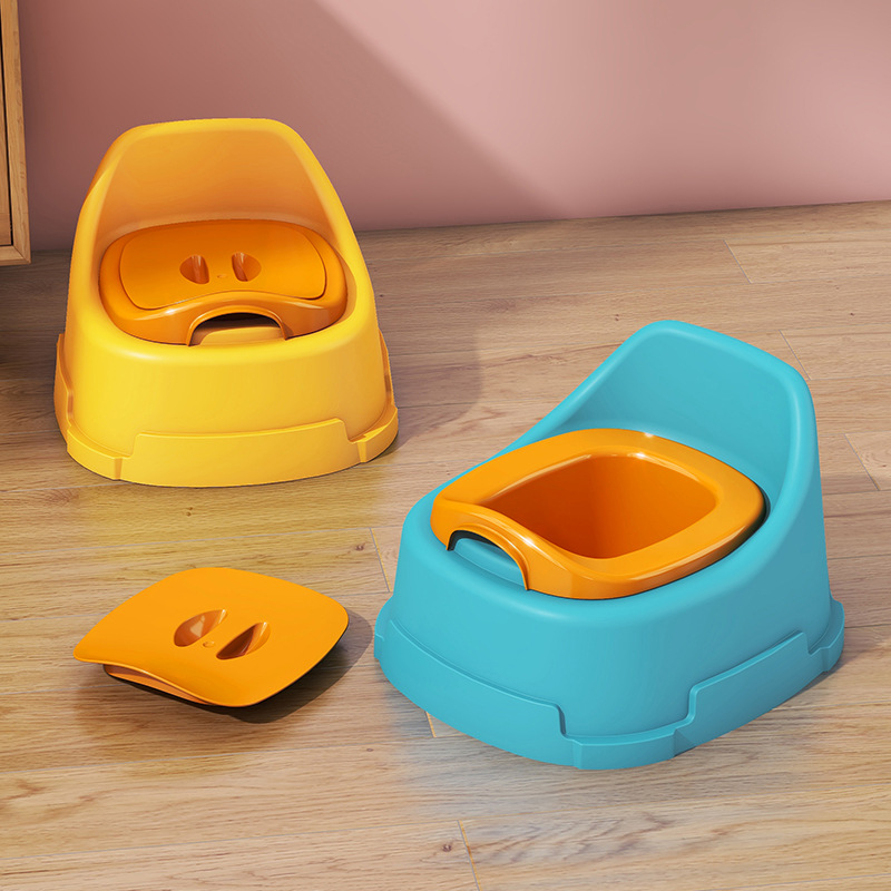 Thickened Children's Small Toilet with Backrest Toilet Boy and Girl Baby Baby Urinal Urine Bucket Toilet Stool Training