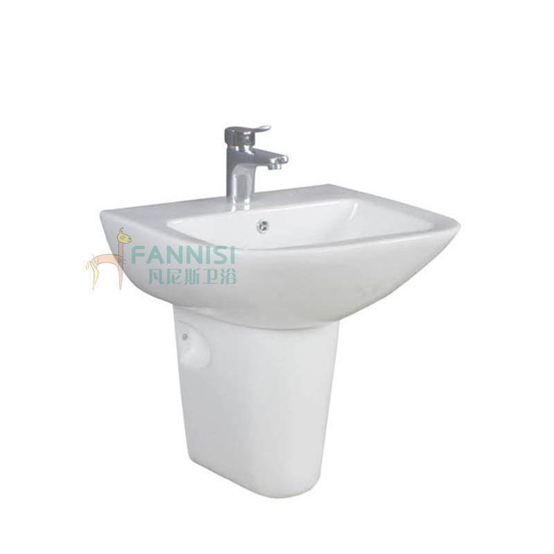 Export Southeast Asia wash basin toilet ceramic wall-mounted wash basin half-column basin wall-mounted wash basin wash basin