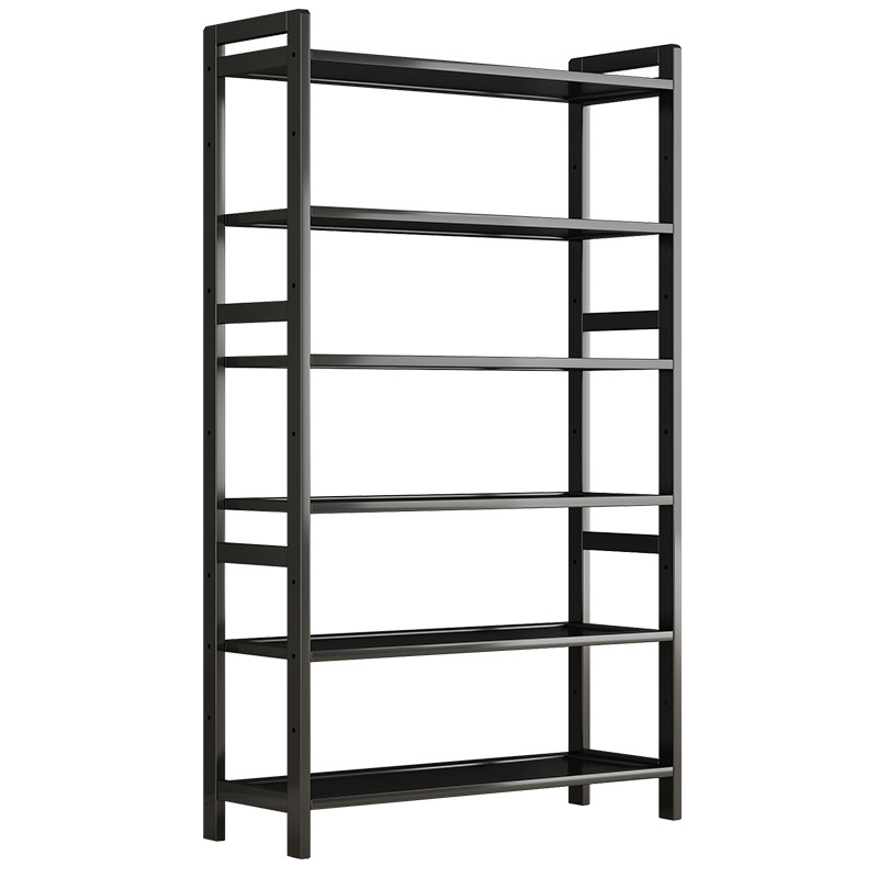 Estantería simple estante de apartamento pequeño Escritorio de piso de múltiples capas para el hogar de pared junto a un estante de almacenamiento de libros simple