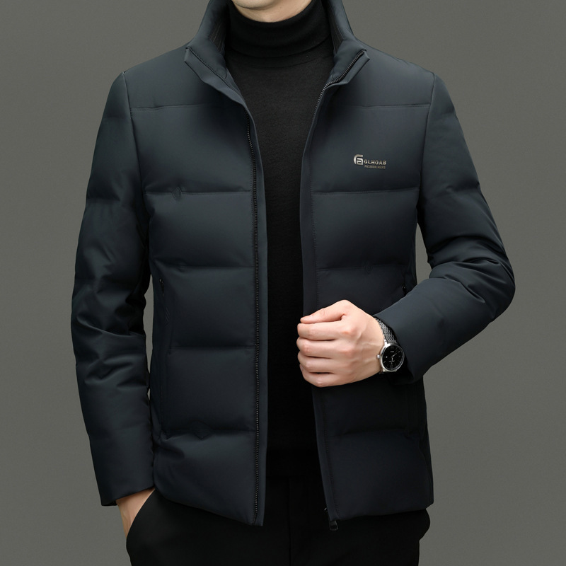 2025 Winter 90% White Duck down Stand Collar Short down Jacket