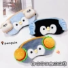 Three dimensional doll, headphones, pinguin