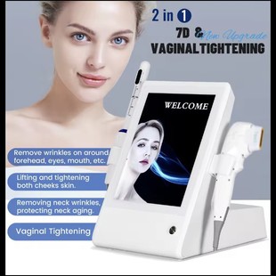 Cross-Border Private Two-In-One Beauty Salon Instrument 3D4D Multi-Row Hifu Facial Lifting and Rejuvenation Private Parts Postpartum Repair