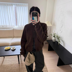 生C 韩国东大门tug25秋新款气质优雅温柔百搭羊毛针织开衫女外套