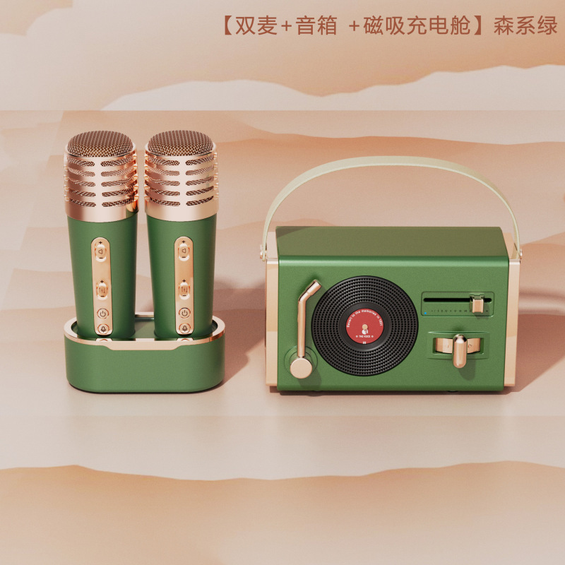 C220レトロbluetoothスピーカー多機能小型レコード機携帯電話パソコンデスクトップ小型音響ミニ新製品|undefined