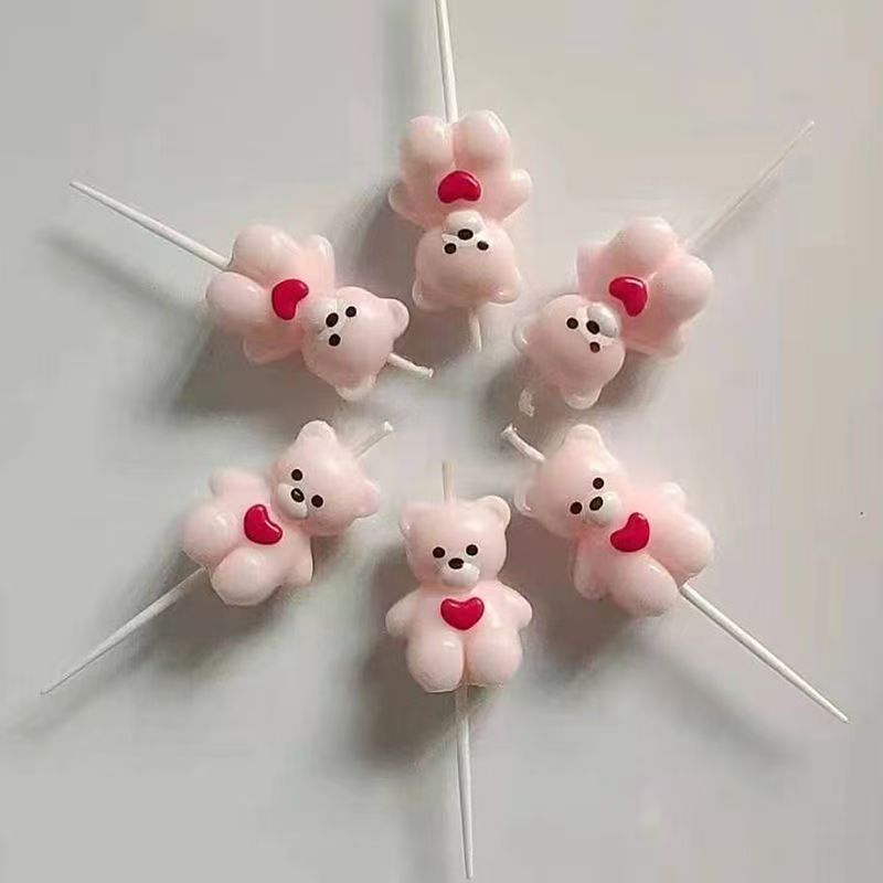 Søde fødselsdagslys med bjørne til festpynt_voghion.com