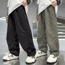 男童裤子春秋款2025新款休闲秋装运动潮酷炸街灯芯绒秋季大童长裤