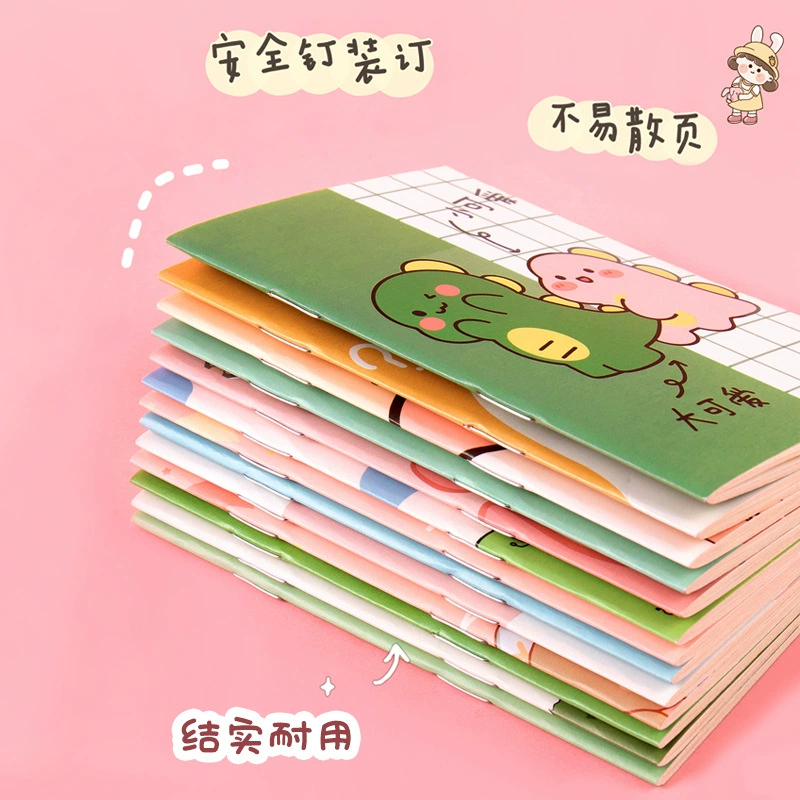 Handheld Notebook, Cute Covers, 8.5×12 cm, Lightweight for Elementary Students