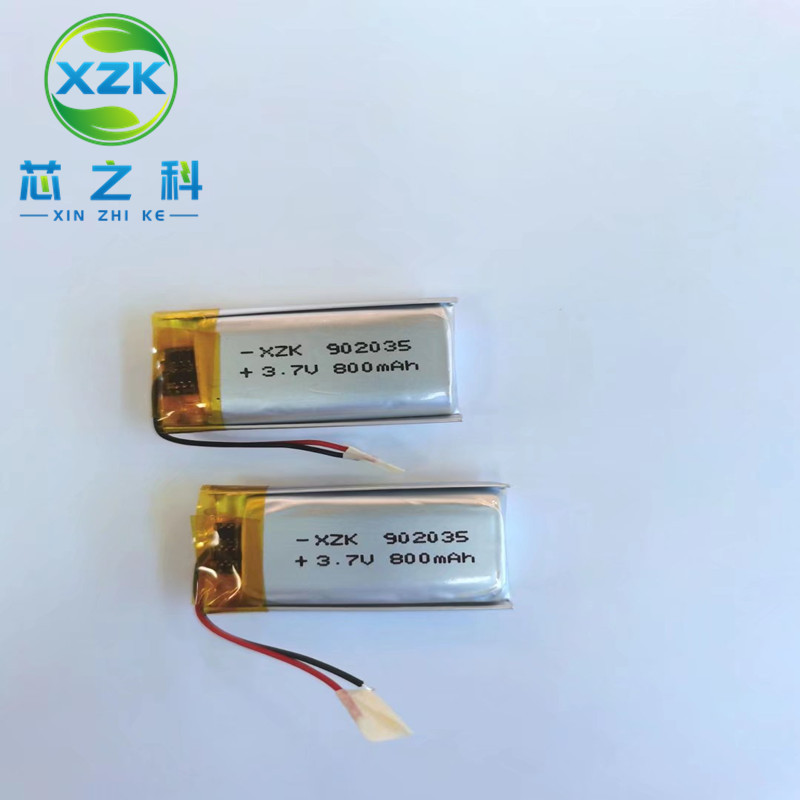 工厂批发902035聚合物锂电池3.7V 600MAH美容仪LED灯具行车记录仪