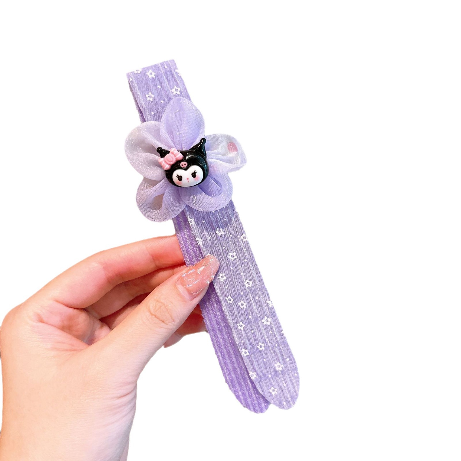 Caricatura encantadora Sanrio publicó un nuevo velcro para niños Koolomi niñas en la parte posterior de la cabeza