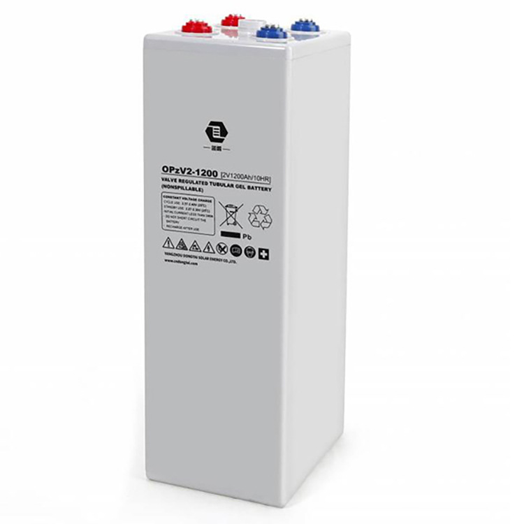 OPZV管式胶体蓄电池OPZV2-1200太阳能胶体电池2V1200AH直流屏储能