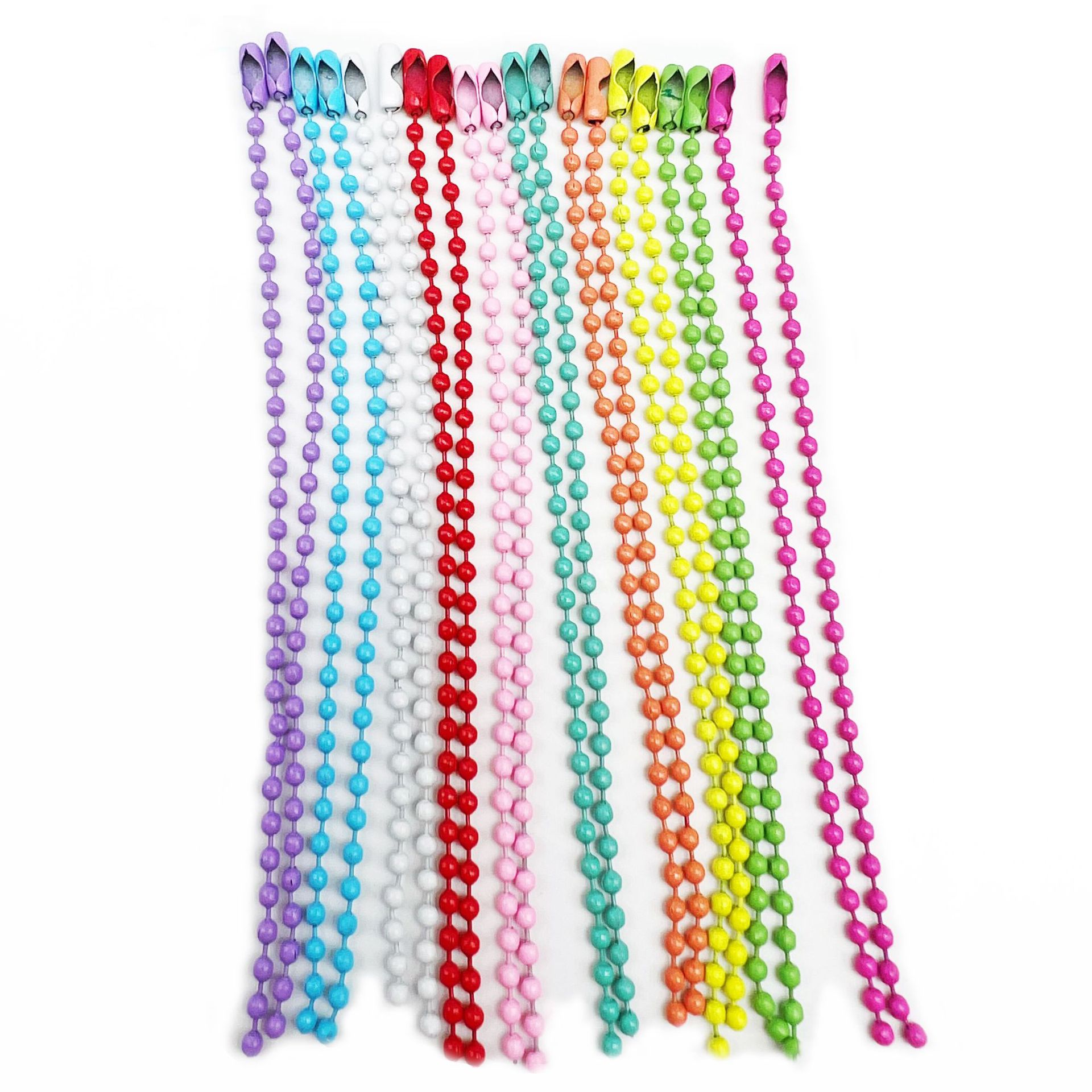 Cadena de cuentas al por mayor accesorios de joyería de bricolaje cadena de cuentas de color pintura colgante de cadena de cuentas de onda de hierro accesorios colgantes de Guka en stock